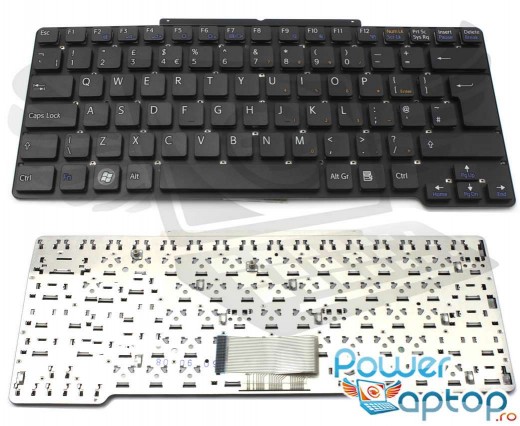 Tastatura Sony Vaio VGN-SR neagra. Keyboard Sony Vaio VGN-SR. Tastaturi laptop Sony Vaio VGN-SR. Tastatura notebook Sony Vaio VGN-SR