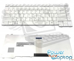 Tastatura Toshiba  P000373850 alba. Keyboard Toshiba  P000373850 alba. Tastaturi laptop Toshiba  P000373850 alba. Tastatura notebook Toshiba  P000373850 alba
